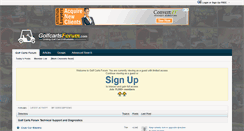 Desktop Screenshot of golfcartsforum.com