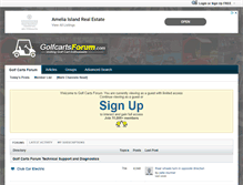 Tablet Screenshot of golfcartsforum.com